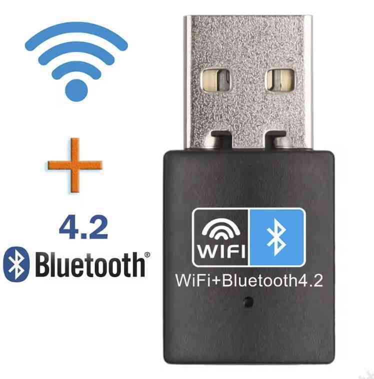 無線LANアダプタ Bluetoothアダプタ Wi-Fi 150Mbps BT4.2 USB接続 小型 Win10/Win11対応 正常品 ＜新品＞ [93269]