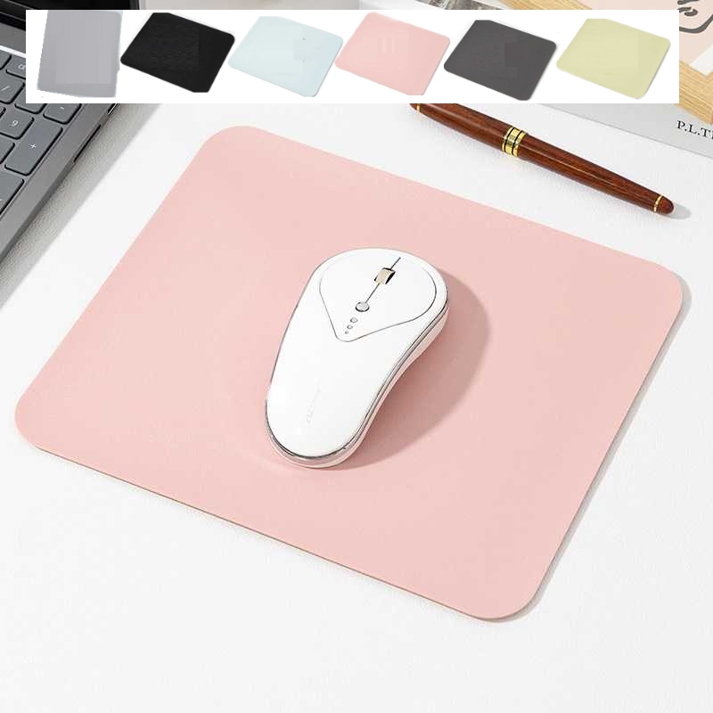 マウスパッド ピンク 滑り止め PCマット シンプルデザイン ＜新品＞ [95186]