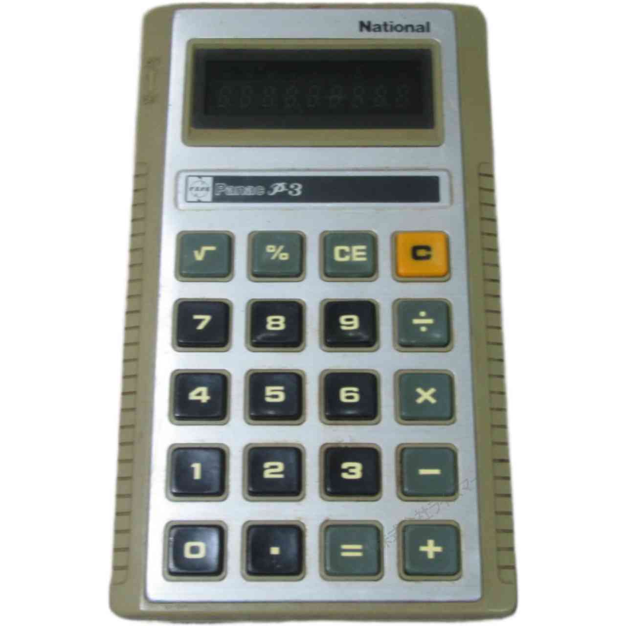 National Panac P-3 JE-8003 ポケット電卓 ジャンク品 [96215]